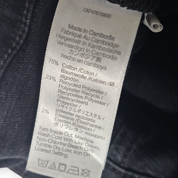 Madewell The Perfect Vintage Flare Jeans Black Denim Size 26 - Picture 4 of 10